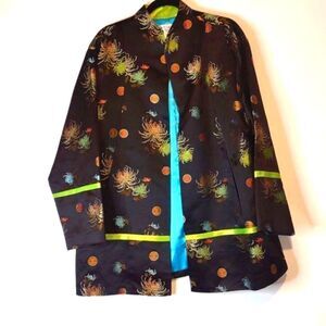 Night Lights Vintage Special Occasion Jacket size 14 Silk/Rayon